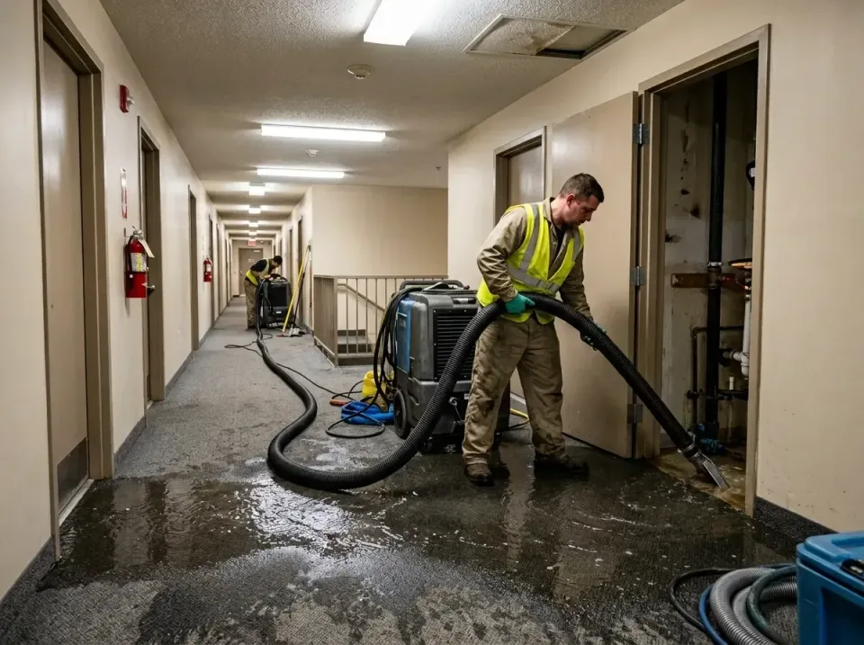 multi-unit-apartment-hallway-f-005 — frequently asked questions, Emergency Burst Pipe Water Extraction & Removal in Fort McK…
